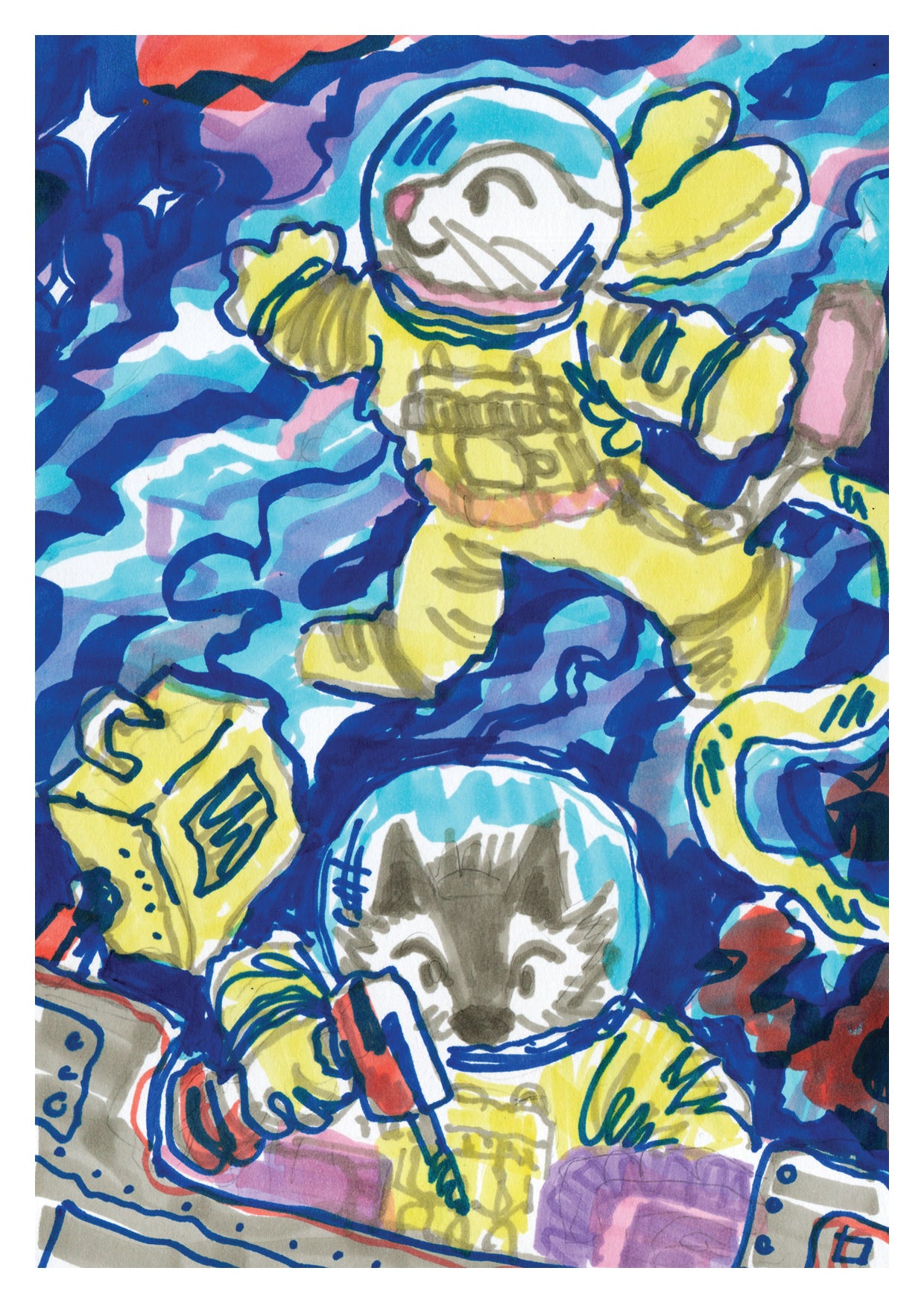 Space station print