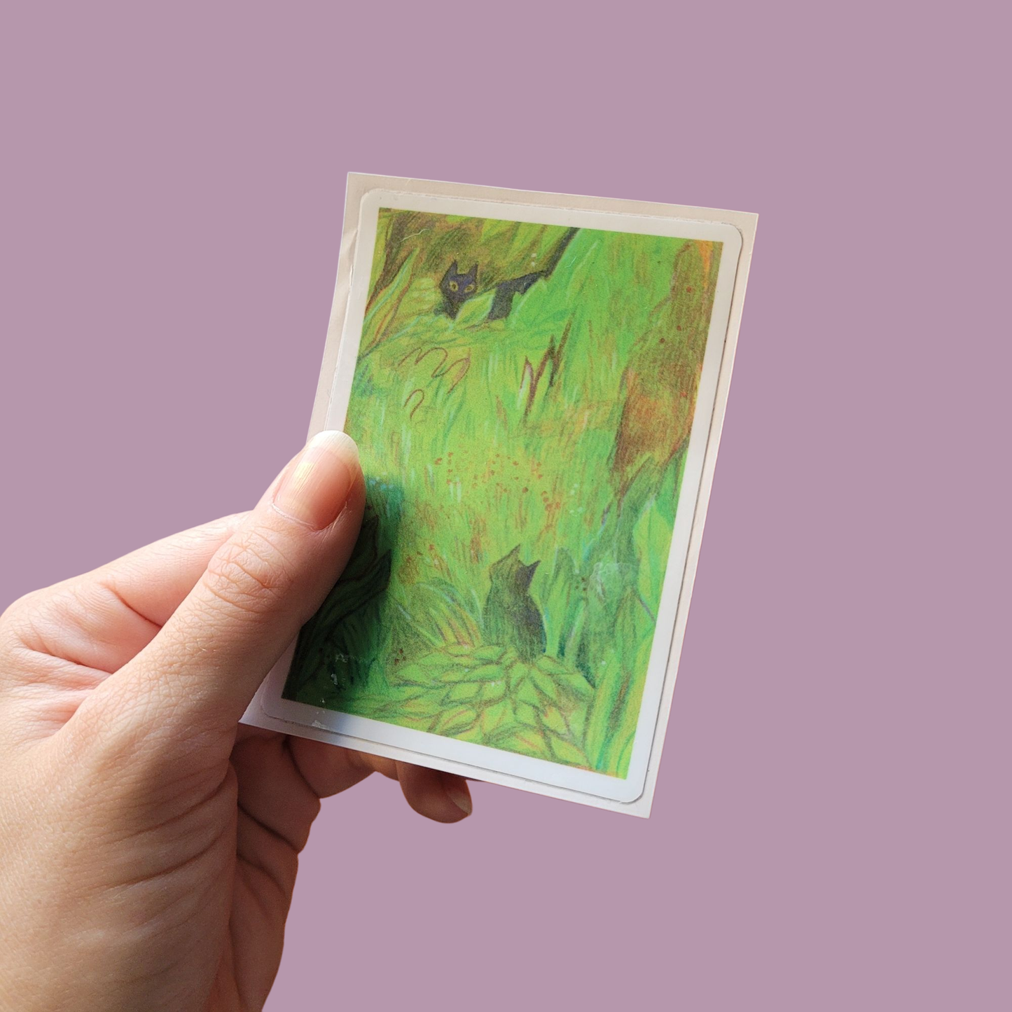 Lurking cats stickers