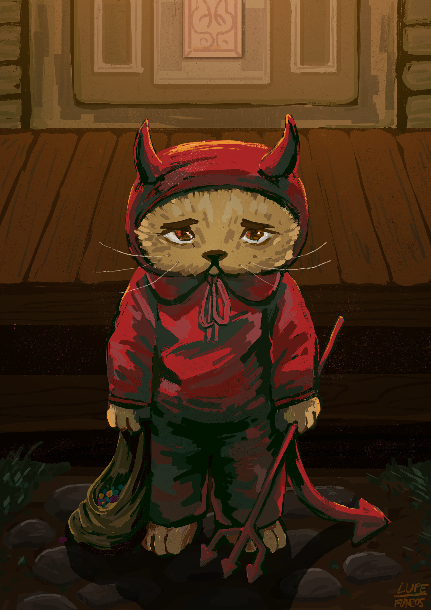 Lámina "Diablito triste"