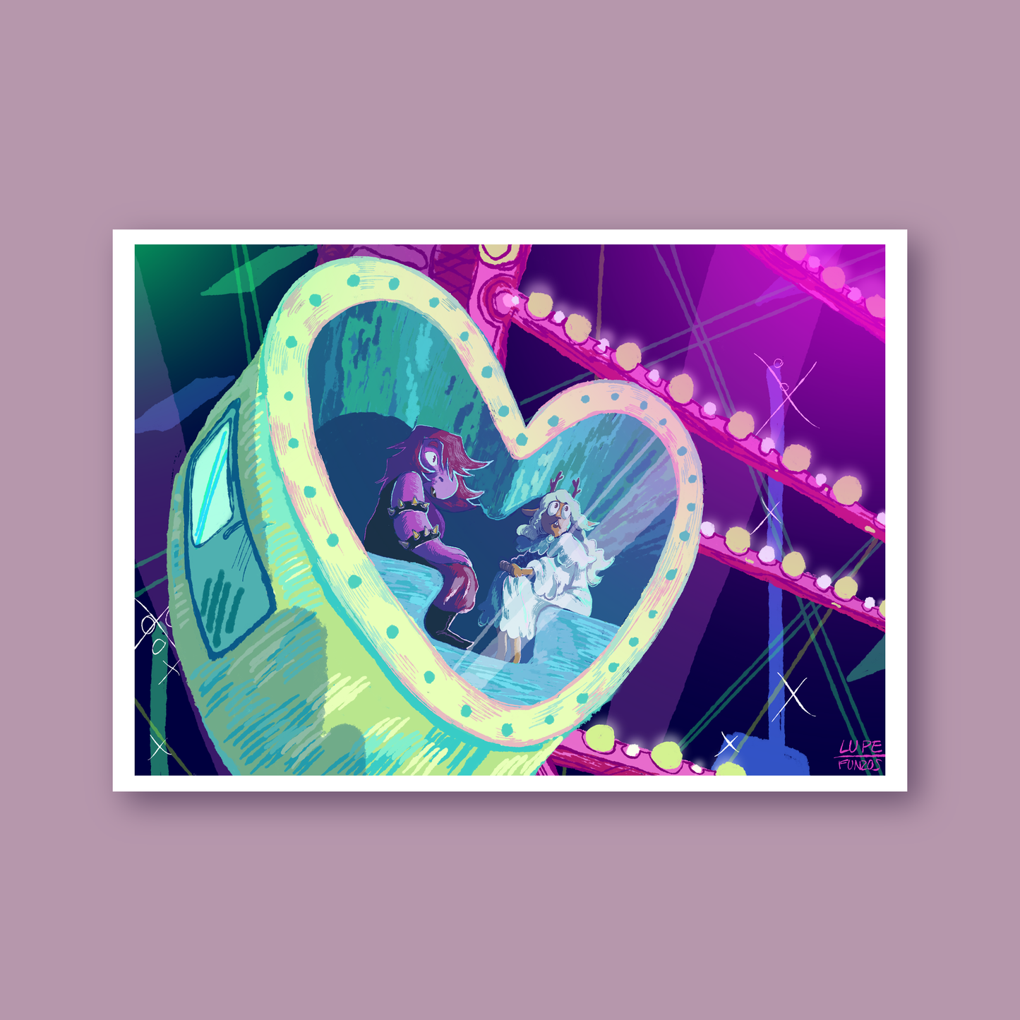 Ferris wheel print