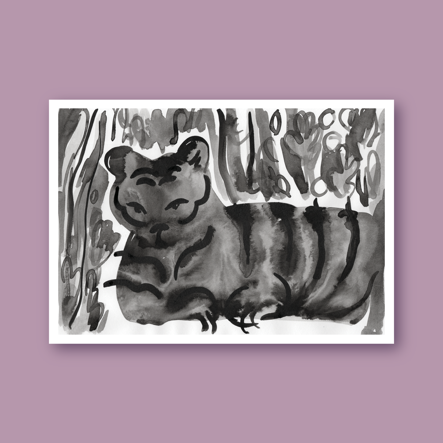 Ink tiger print
