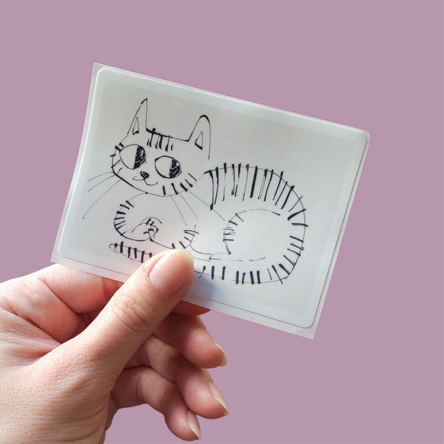 Ink cat sticker