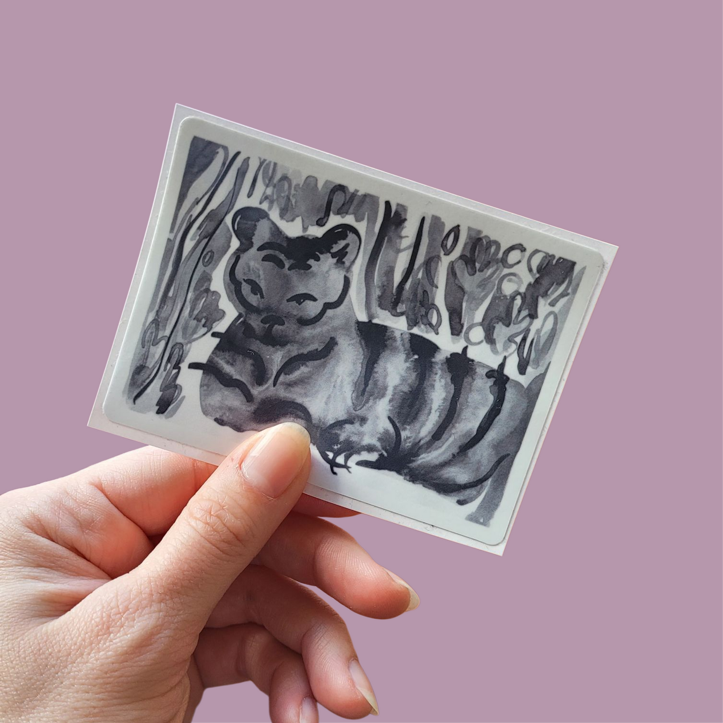 Ink tiger sticker