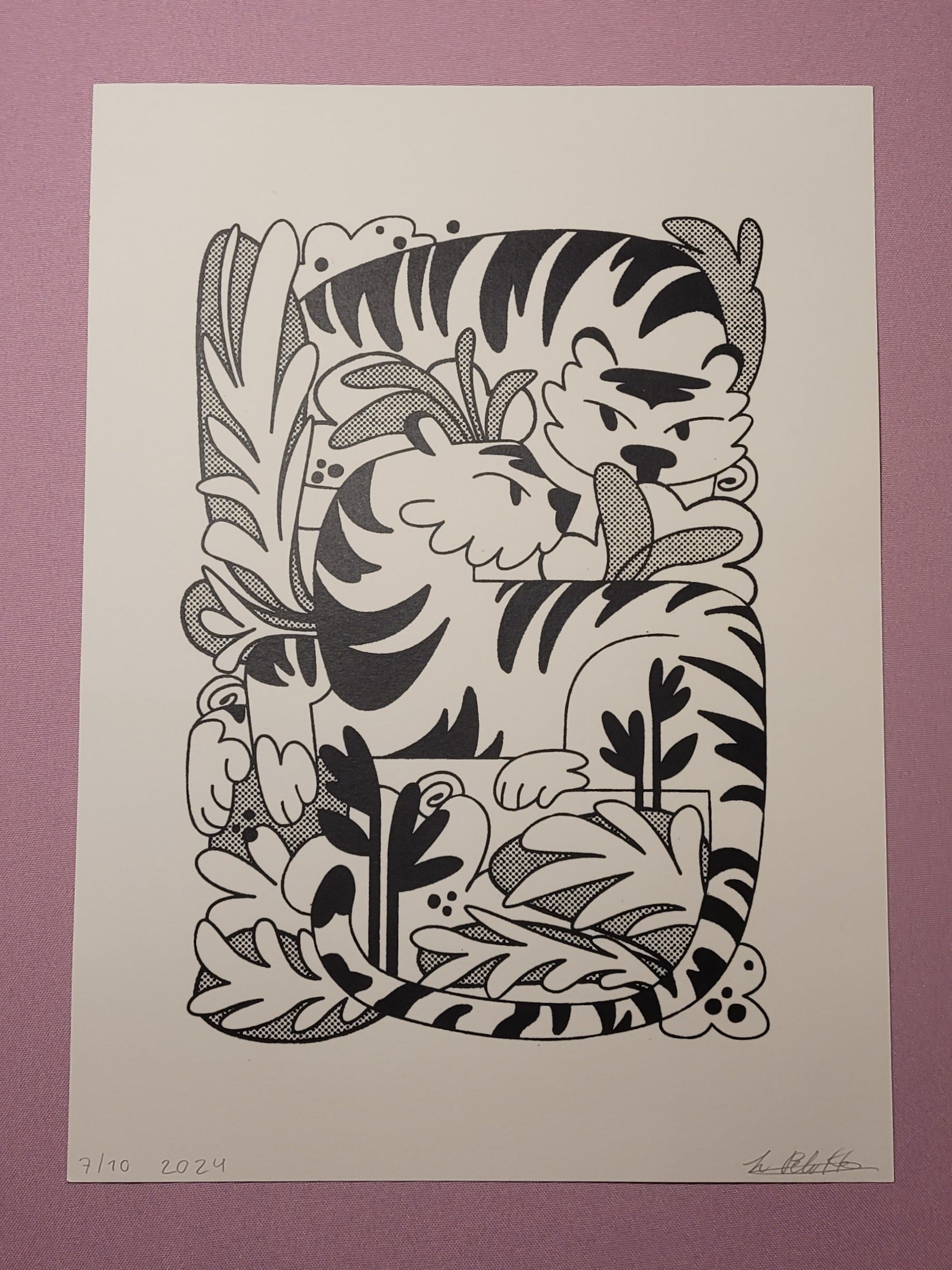 Serigrafía Tigres