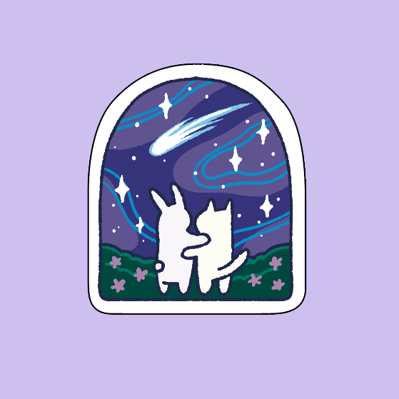 Pegotín Mirando las estrellas II