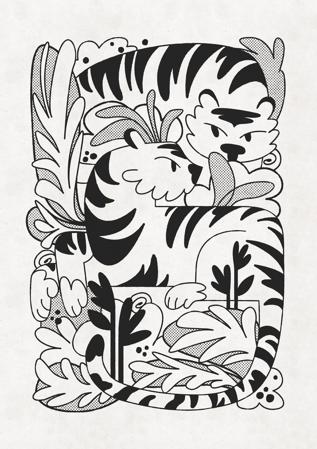 Serigrafía Tigres