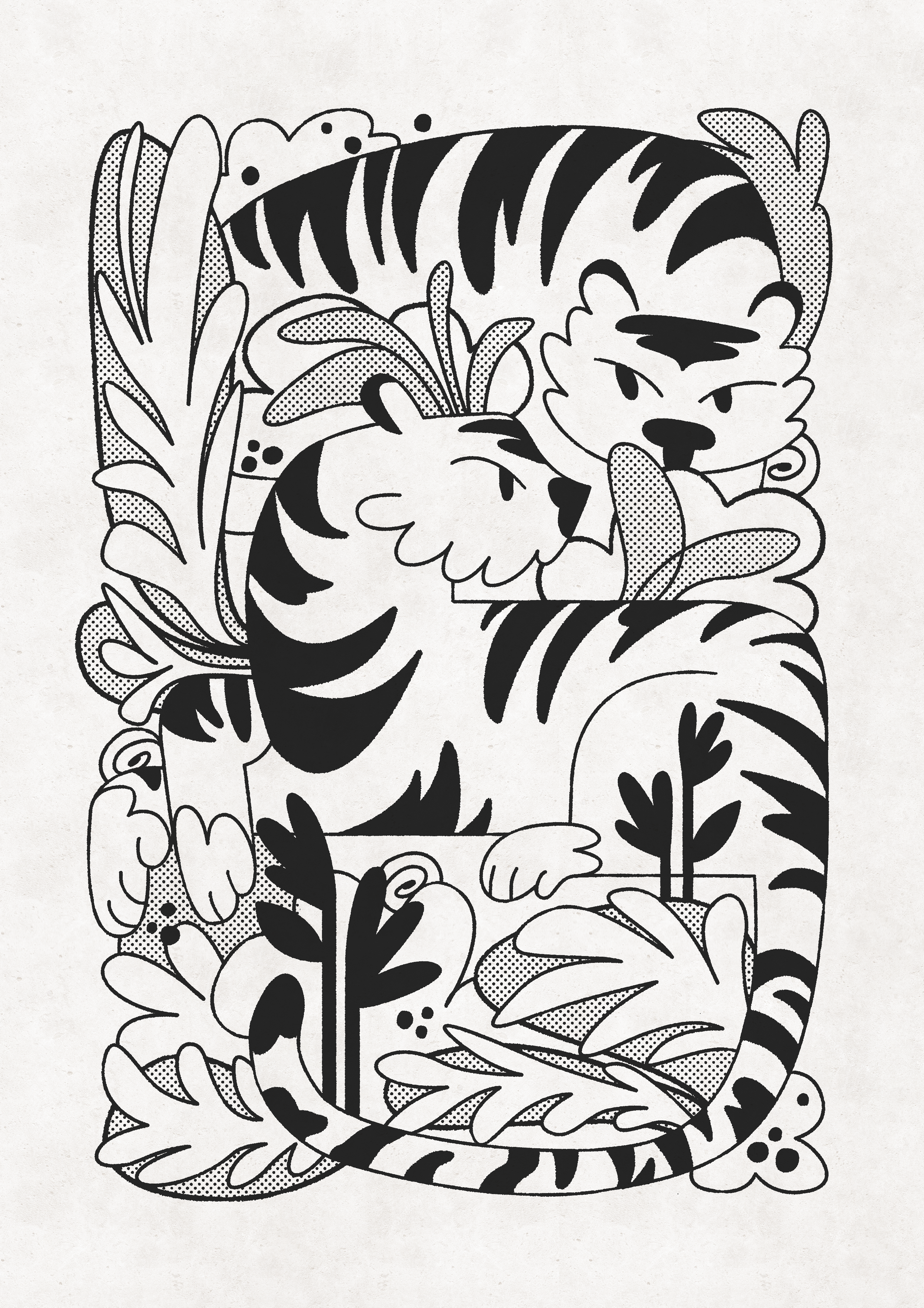 Serigrafía Tigres