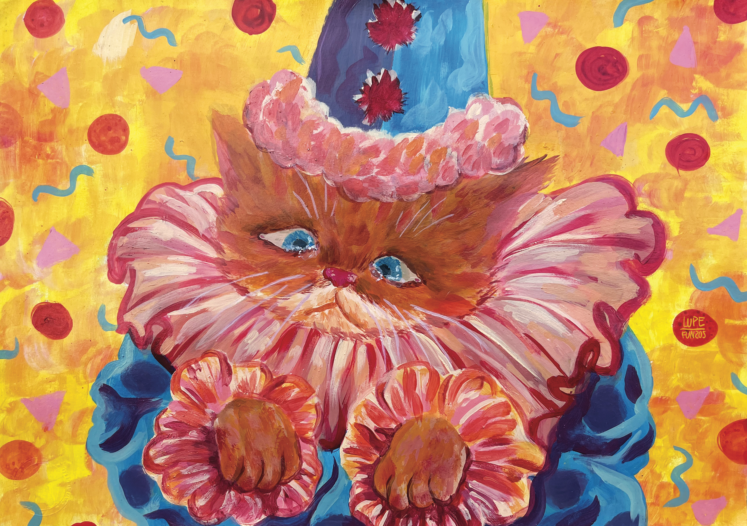 Lámina Gato payasito