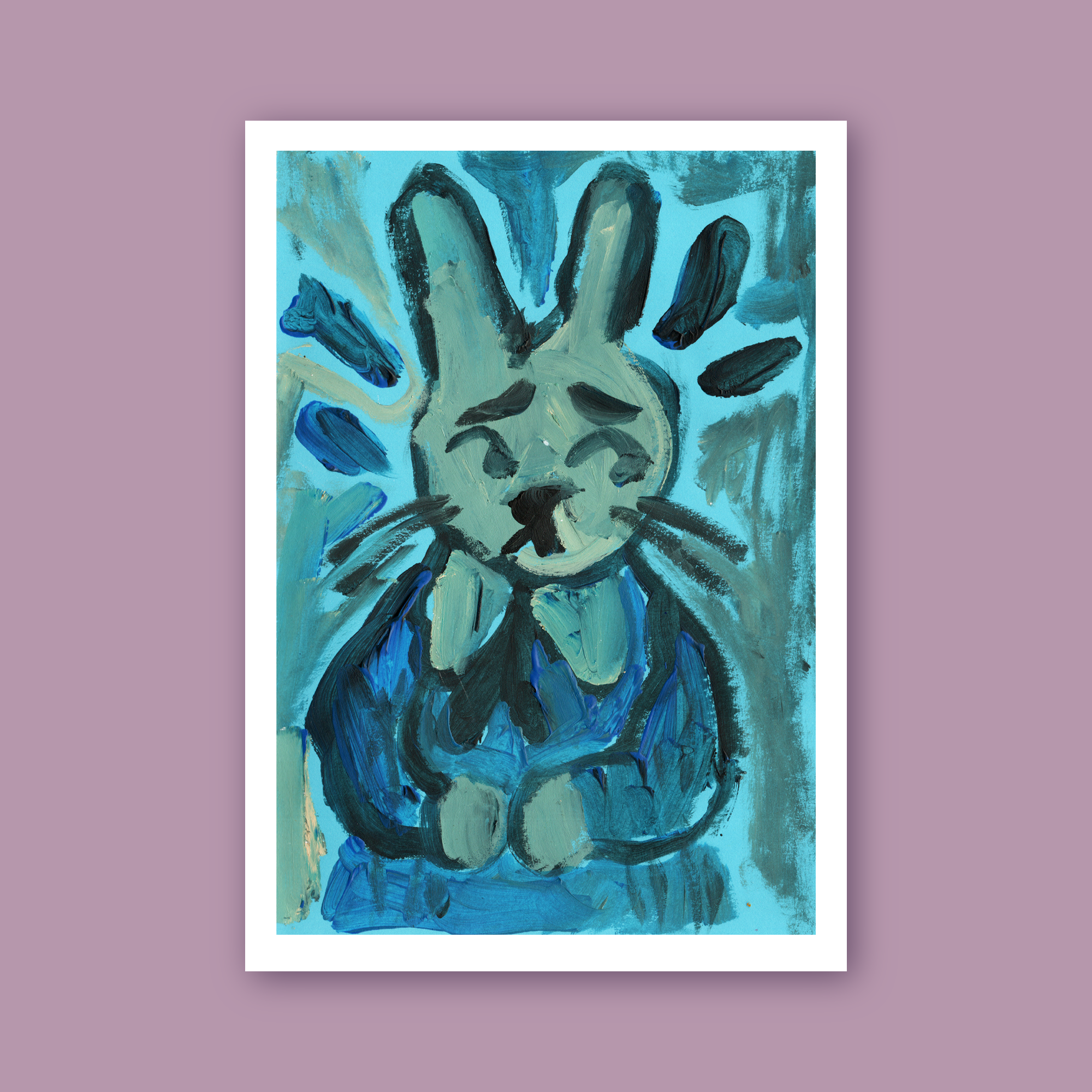 Lámina Conejita nerviosa