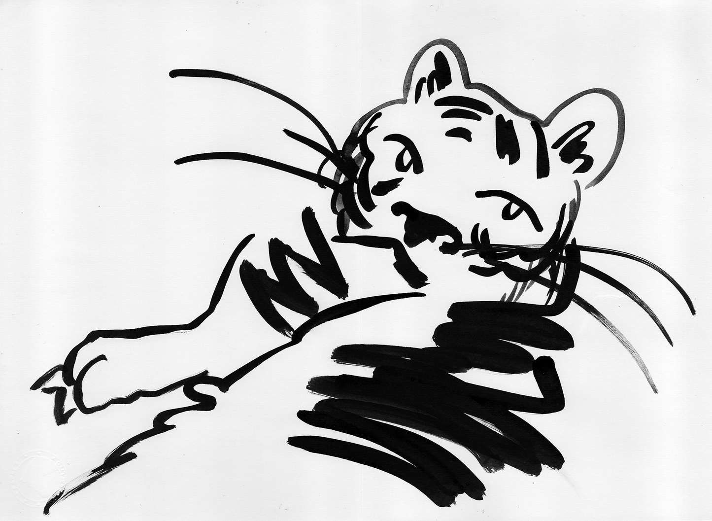 Ink tiger II print