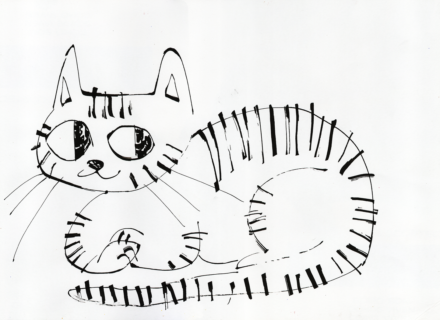 Ink cat print