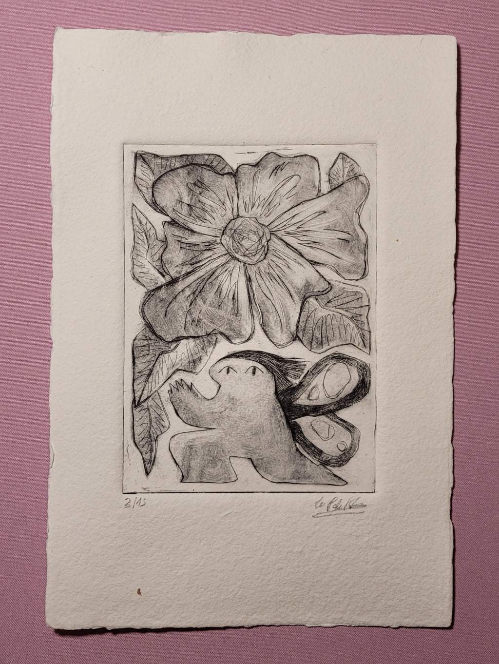 Punta seca Hada y flor