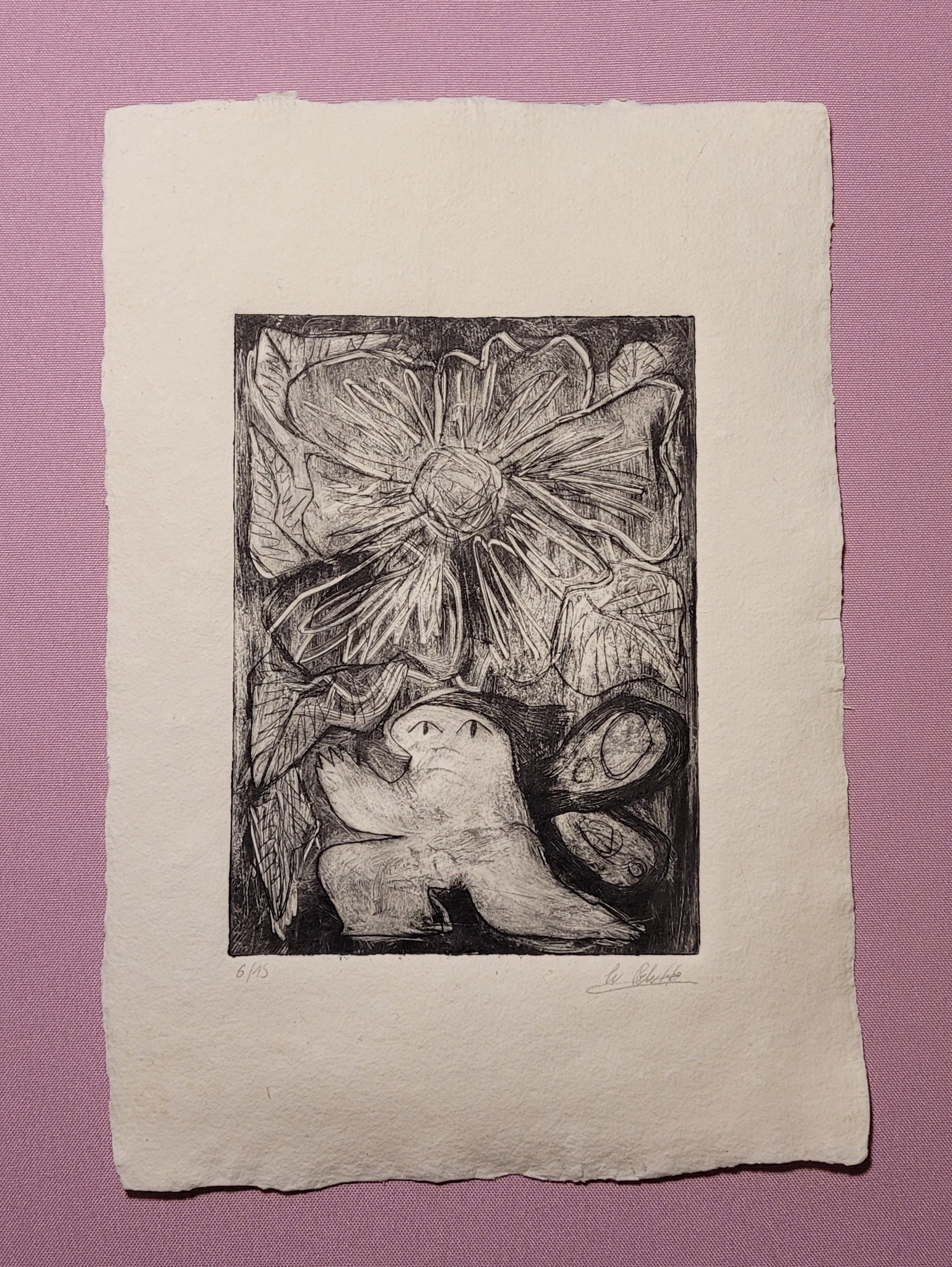 Punta seca Hada y flor