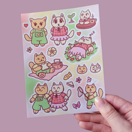 Carrot Cake and Red Velvet Cake sticker sheet