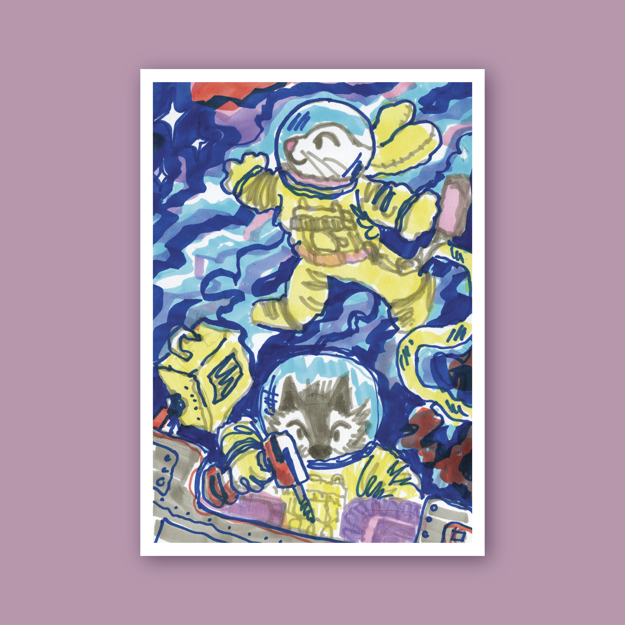 Lámina Estación espacial