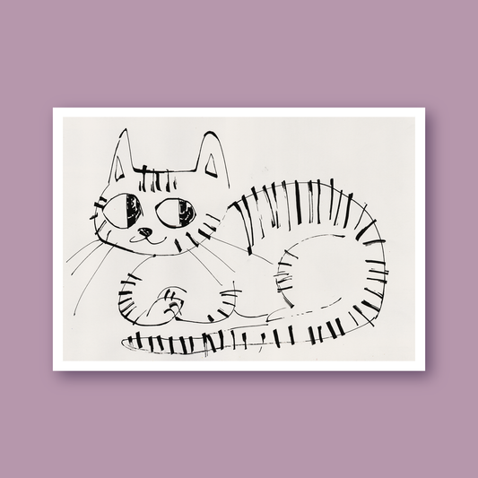 Ink cat print