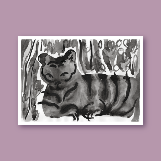 Ink tiger print
