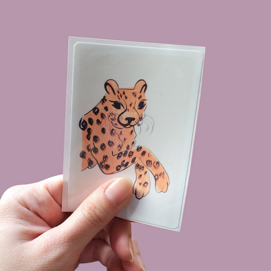Cheetah sticker