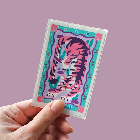 Pink tiger I sticker