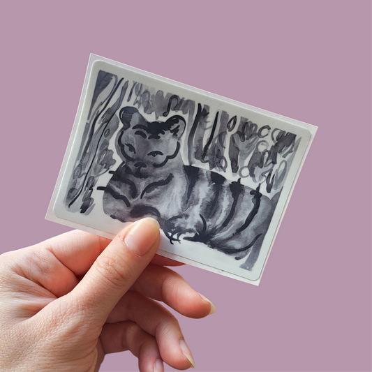 Ink tiger sticker