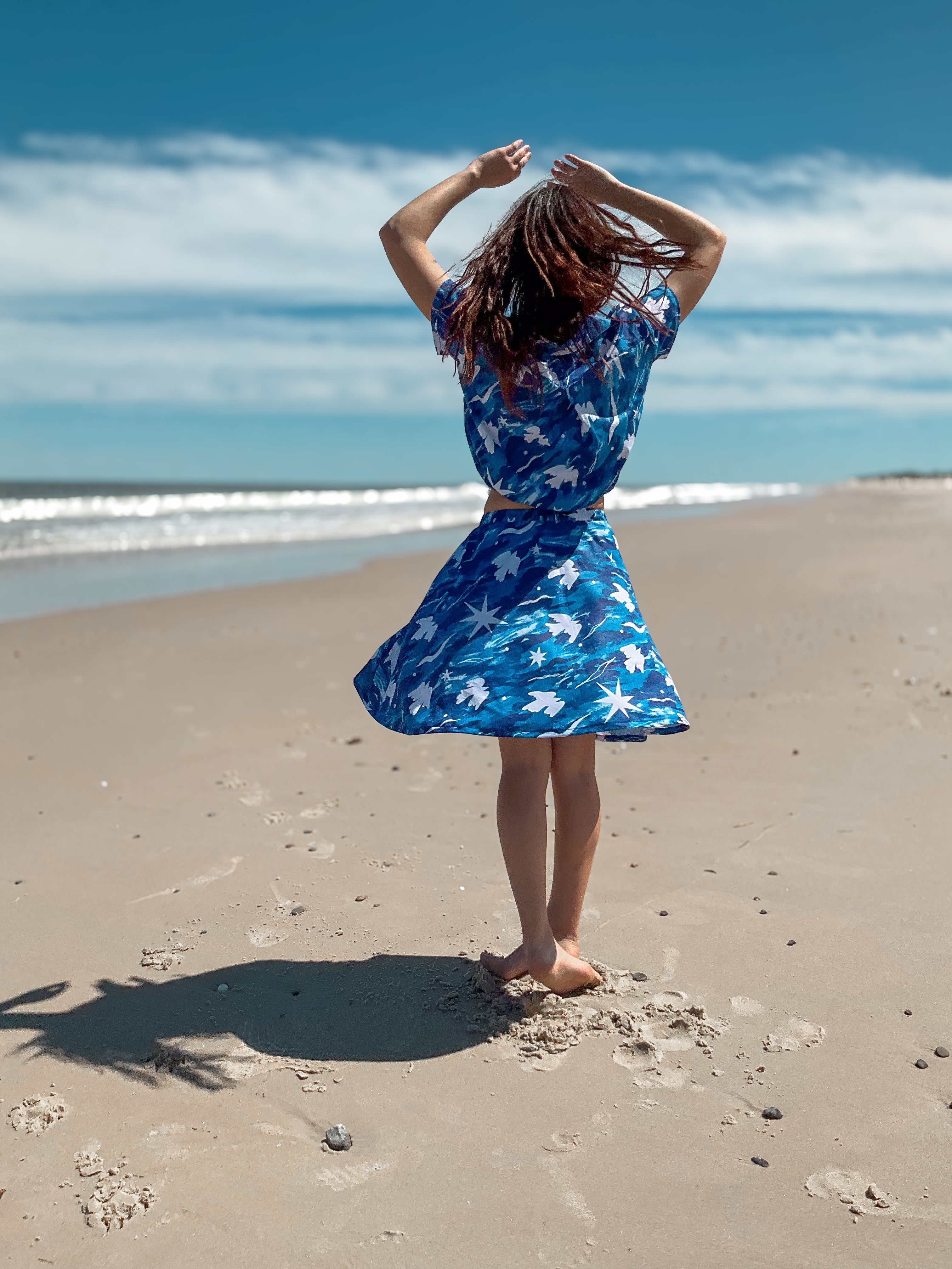 Camisa crop Vuelo - TRAZOS